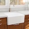 Nantucket Sinks 27 Inch Farmhouse Fireclay Sink with Drain and Grid T-FCFS27 - alternate 5